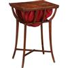 Tavolino Antico Liberty Porta Gomitoli Italia '900 Legno Mogano Faggio