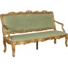 Divano Antico in Stile Barocchetto Fine '800 Legno Intagliato Dorato