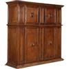 Credenza Antica Doppio Corpo Inizio '600 Legno di Noce Ante Pannellate