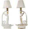 Lampade Antiche Capodimonte Neoclassico Italia Napoli '900 Porcellana