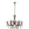 Lampadario Antico Restaurazione Italia '900 Lampade 6 luci Cristallo
