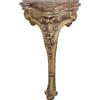 Consolle Eclettica Antica Fine '800 Legno Intagliato Marmo Sagomato