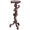 Gueridon Antico Barocco Veneto '900 Colonna Tavolino Legno intagliato