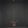 Lampadario in Ottone | Antiquariato Lampadari antichi lumi tre luci