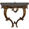 Consolle Antica Goccia Barocchetto Lombardia Metà 700 Legno Intagliato