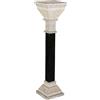 Colonna Antica Neorinascimento Italia '800 Marmo nero Portavaso bianco