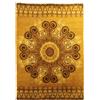 Tappeto Vintage 230x163cm Lana Pelo lungo Italia '900 Arredo Giallo