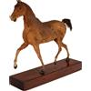 Scultura Antica Cavallo Henry Fratin Parigi 1818 Base legno Pelliccia