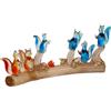 Scultura Vintage Vetro Murano Italia Anni 60 Decori oro Vetro colorato