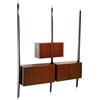 Mobile Pensile Vintage Anni 60 Legno Impiallacciato Faggio Tinto Ebano