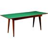Tavolo Vintage Italia Anni 50-60 Legno esotico Impiallacciato Vetro