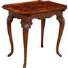 Tavolino Antico Gusto Chippendale '800 Legno Acero Noce Rovere Arredo