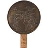 Specchio Antico Meiji in Bronzo Circolare Giappone XIX Secolo