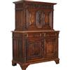Credenza Antica a Doppio Corpo Neorinascimento Legno Francia '800
