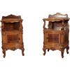 Comodini Antichi in Stile Barocchetto Legno Italia XX Secolo