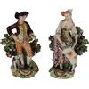 Statuette Antiche Porcellana Europa '800 Ceramiche dipinte policromo
