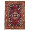 Tappeto Vintage Malayer Iran 196x140cm Cotone Lana Nodo grosso manuale
