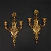 Appliques Antiche Neoclassico Italia 900 Bronzo dorato Decori floreali