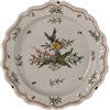 Piatto Antico Maiolica Estense Ricche Decorazioni Italia XVIII Secolo