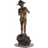 Statuetta Antica Bronzo Giovanni Varlese Italia '900 Scultura marmo