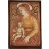 Scultura Antica Madonna Italia '900 Quadro Bassorilievo Gesso patinato