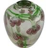 Vaso Antico in Vetro Decorazione Floreale Europa XX Secolo