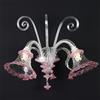 Applique Antica a Due luci '900 Vetro di Murano Colorato e Soffiato