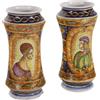 Albarelli Antichi Stile Neorinascimentale 900 Maiolica Motivi Vegetali