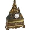 Pendola Antica in Bronzo Dorato con Basamento Francia XIX Secolo
