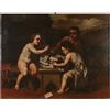 Dipinto Antico '700 Soggetto Mitologico Pittura Olio su tela Cornice