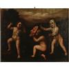 Dipinto Allegorico Antico Gioco di putti Olio su tela Quadro '700