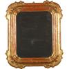 Specchiera Cabaret Antica '800 Cornice Dorata Legno Intagliato Arredo