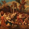 Dipinto Mosè e le Figlie di Jetro | Arte Pittura antica Tempera