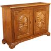 Credenza Antica Piemontese fine '700 Noce Massello Decori Ragnatela
