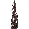 Scultura Antica Figura Femminile Seconda Metà '900 Legno di Teak