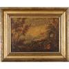 Dipinto Antico Paesaggio Olio su tela '900 Quadro con cornice Pittura