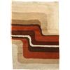 Tappeto Vintage Shaggy Lana Nodo grosso Fabbricazione Manuale Arredo