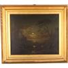 Dipinto Antico Paesaggio Olio su Tela '800 Quadro con Cornice dorata