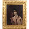 Dipinto Contemporaneo Ritratto Femminile Olio su tela Quadro '900