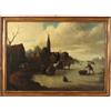 Dipinto Antico Paesaggio Thomas Heeremans '600 Olio su tela Quadro