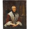 Ritratto Antico Donna Scuola francese '700 Dipinto Olio su Tela Quadro