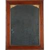 Specchio in Stile Impero Antico '900 Cornice Legno Noce Bordure Ottone