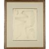 Disegno Contemporaneo Melotti 1972 Soggetto astratto Matita su carta