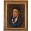 Dipinto Antico '800 Ritratto di Giovane Uomo Pittura Olio su Tela