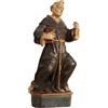 Scultura San Pasquale Baylon Tiglio Lombardo Veneto '600 Arte Antica