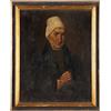 Dipinto Ritratto di Canonico Olio su Tela Arte Ottocento