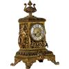 Orologio Antico da Tavolo Eclettico Seconda Metà '800 Bronzo Dorato