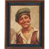 Dipinto Antonio Vallone Ritratto di Scugnizzo Arte Novecento