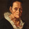 Dipinto Antico '800 Volto Ritratto Femminile Pittura Olio su Tela Arte