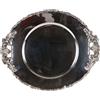 Vassoio Antico Arioli Piero Milano Metà '900 Argento Volute Fogliacee